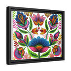 Framed Dhaka Rickshaw Folk Art Canvas