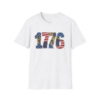 1776 Patriotic T-Shirt — American Flag & Camouflage Vintage Independence Tee
