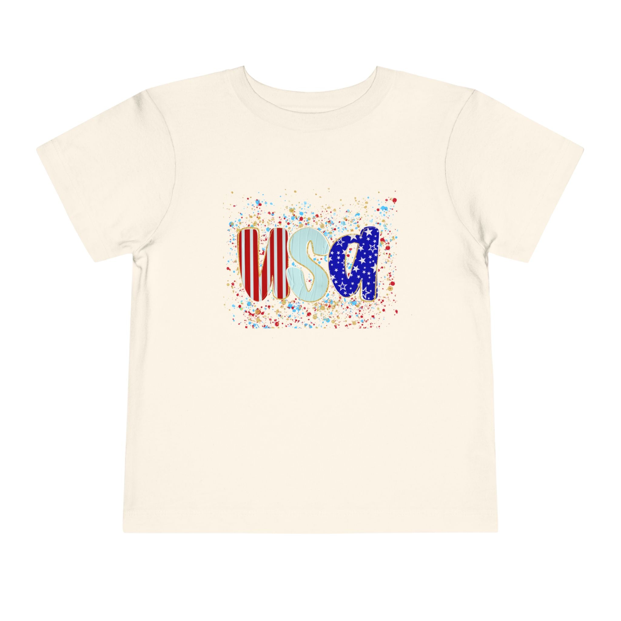 Toddler USA Flag Confetti Tee