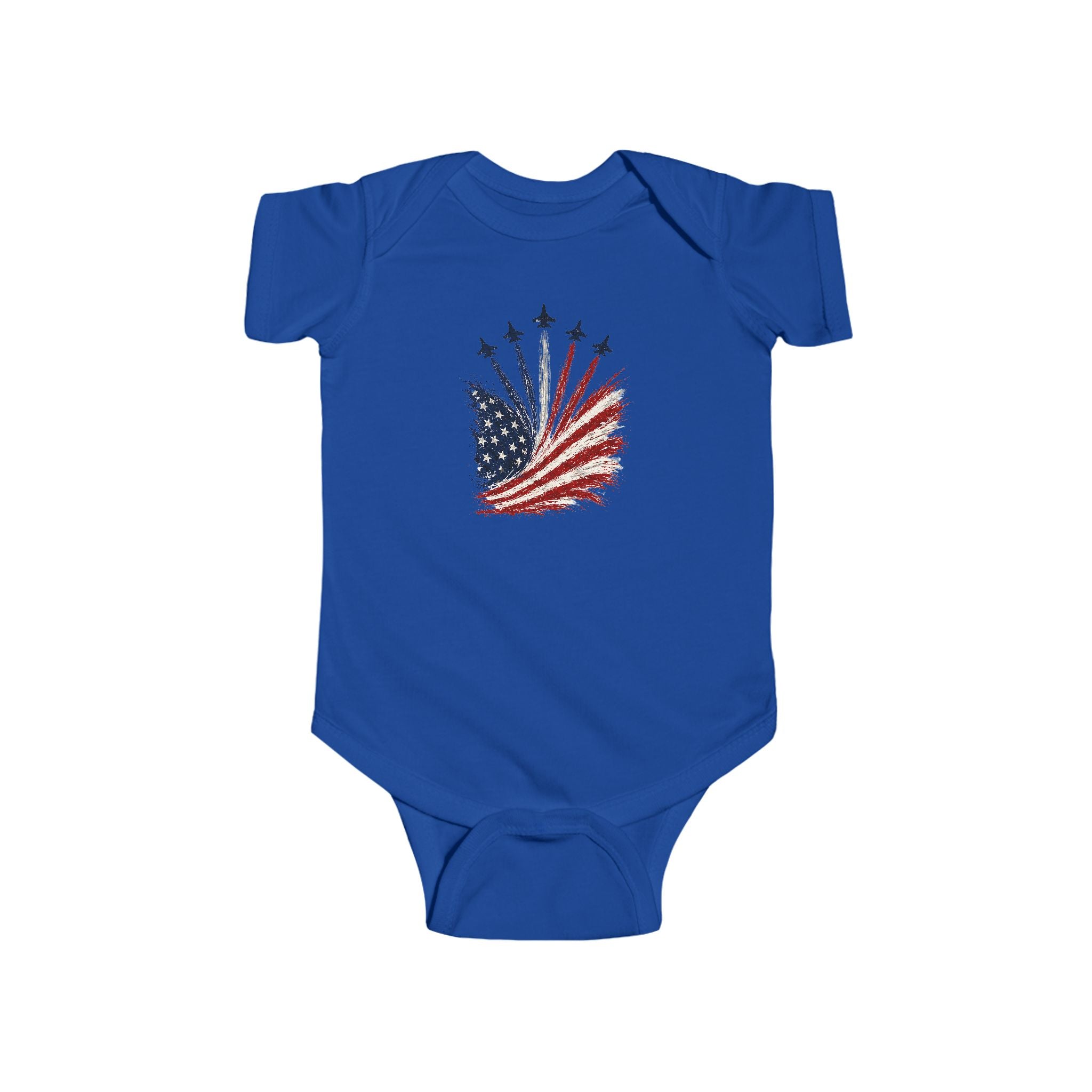 Infant Bodysuit — Stars & Stripes Jet Trail Patriotic Baby Onesie