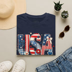 USA Patriotic T-Shirt — Red White Blue Americana Graphic Tee