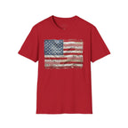 Distressed American Flag T‑Shirt — Vintage USA Patriotic Tee for 4th of July