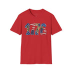 1776 Patriotic T-Shirt — American Flag & Camouflage Vintage Independence Tee