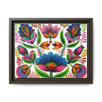 Framed Dhaka Rickshaw Folk Art Canvas