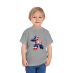 Toddler Tee Patriotic Balloon Dog  — USA Flag 4th of July Shirt