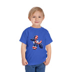 Toddler Tee Patriotic Balloon Dog  — USA Flag 4th of July Shirt