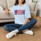 Mama Patriotic American Flag T-Shirt — Fourth of July Mom Tee