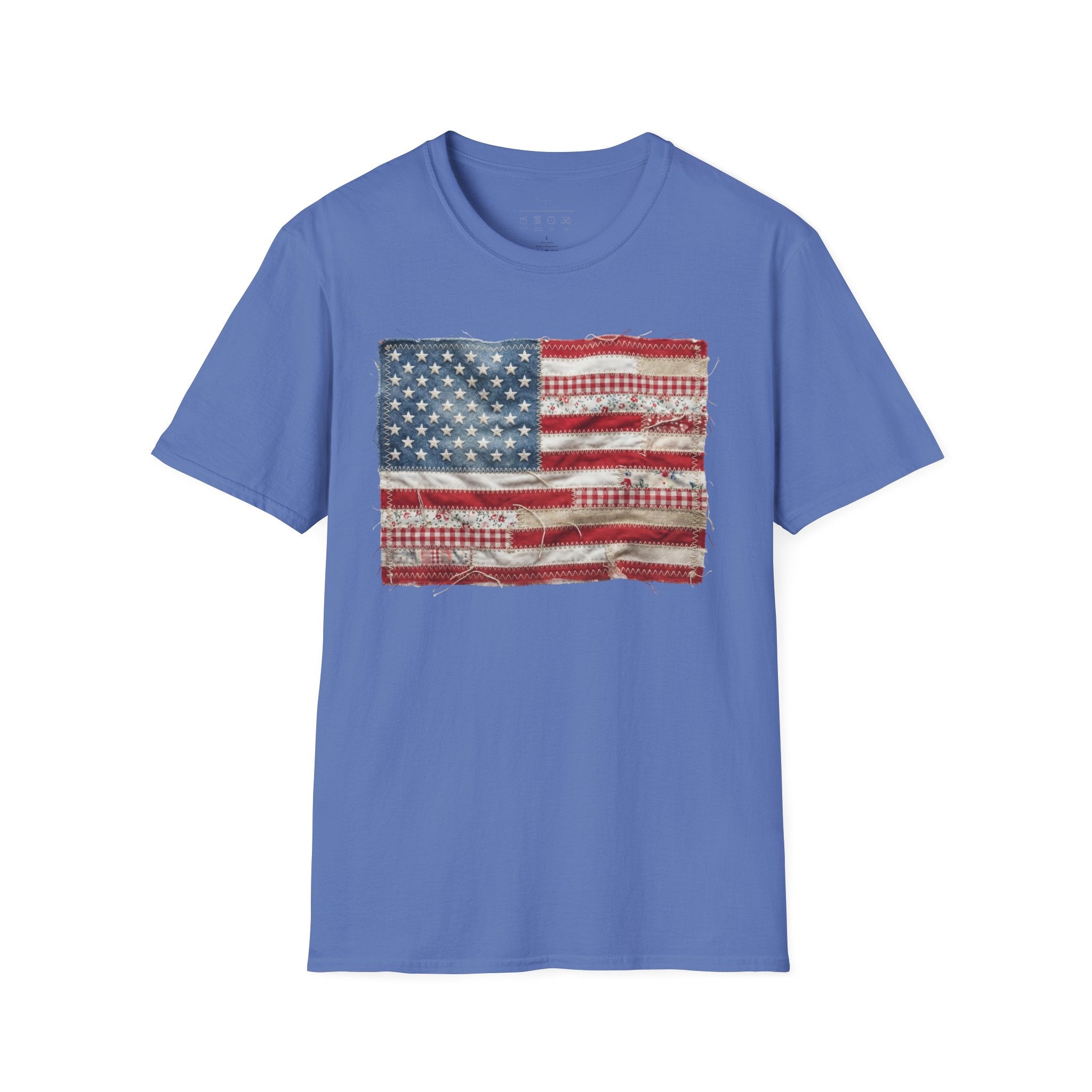 Distressed American Flag T‑Shirt — Vintage USA Patriotic Tee for 4th of July