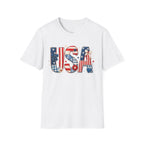USA Patriotic T-Shirt — Red White Blue Americana Graphic Tee