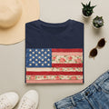Vintage Rose USA Tee for Fourth of July
