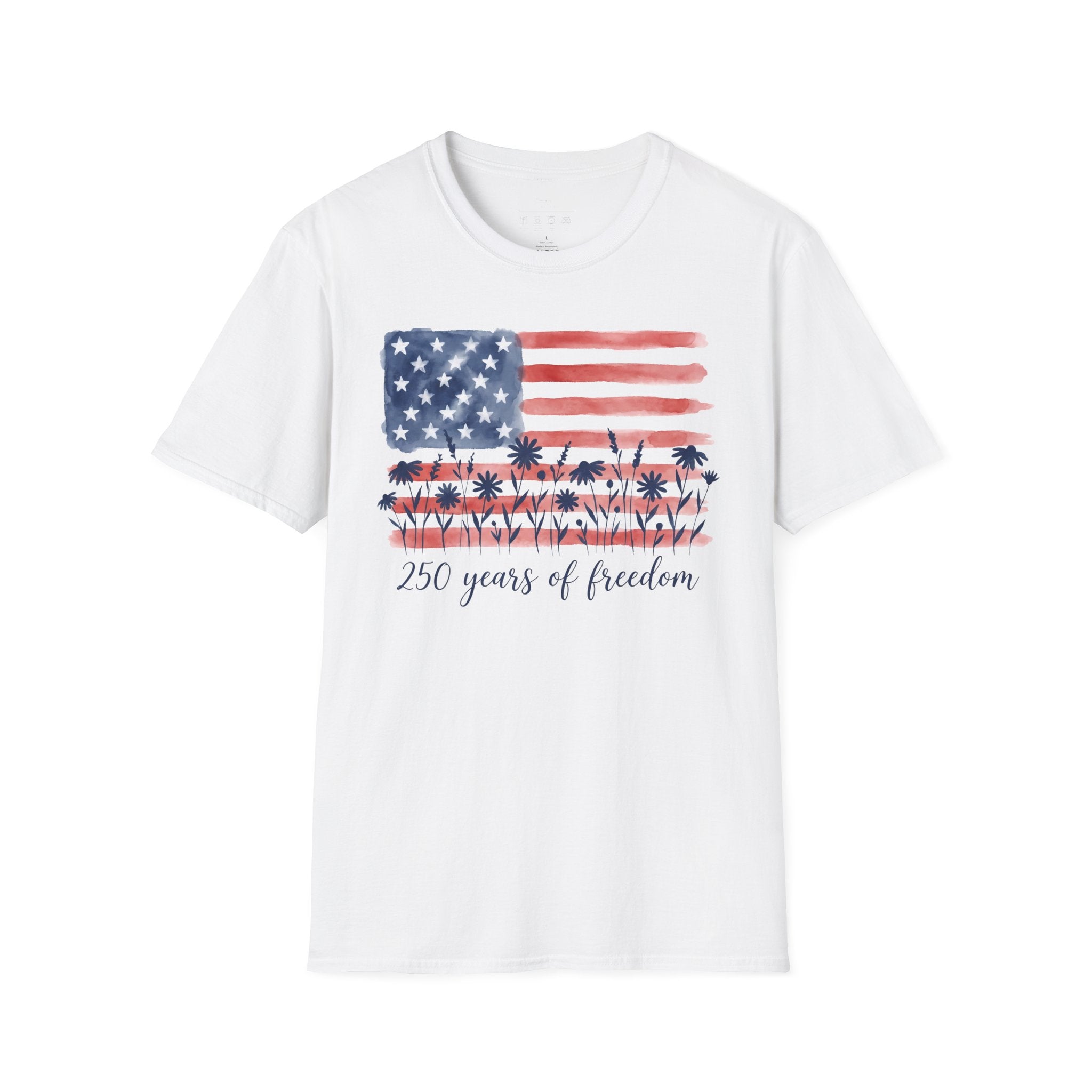 American Flag Palm Trees T-Shirt — “250 Years of Freedom” Patriotic Tee