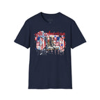 All American Dad T-Shirt — Patriotic Flag Boots Graphic Tee for Father's Day & 4th of July