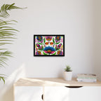 Framed Dhaka Rickshaw Folk Art Canvas