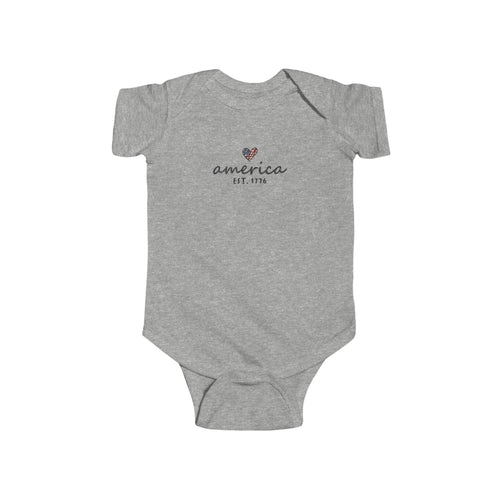 America Est. 1776 Baby Bodysuit
