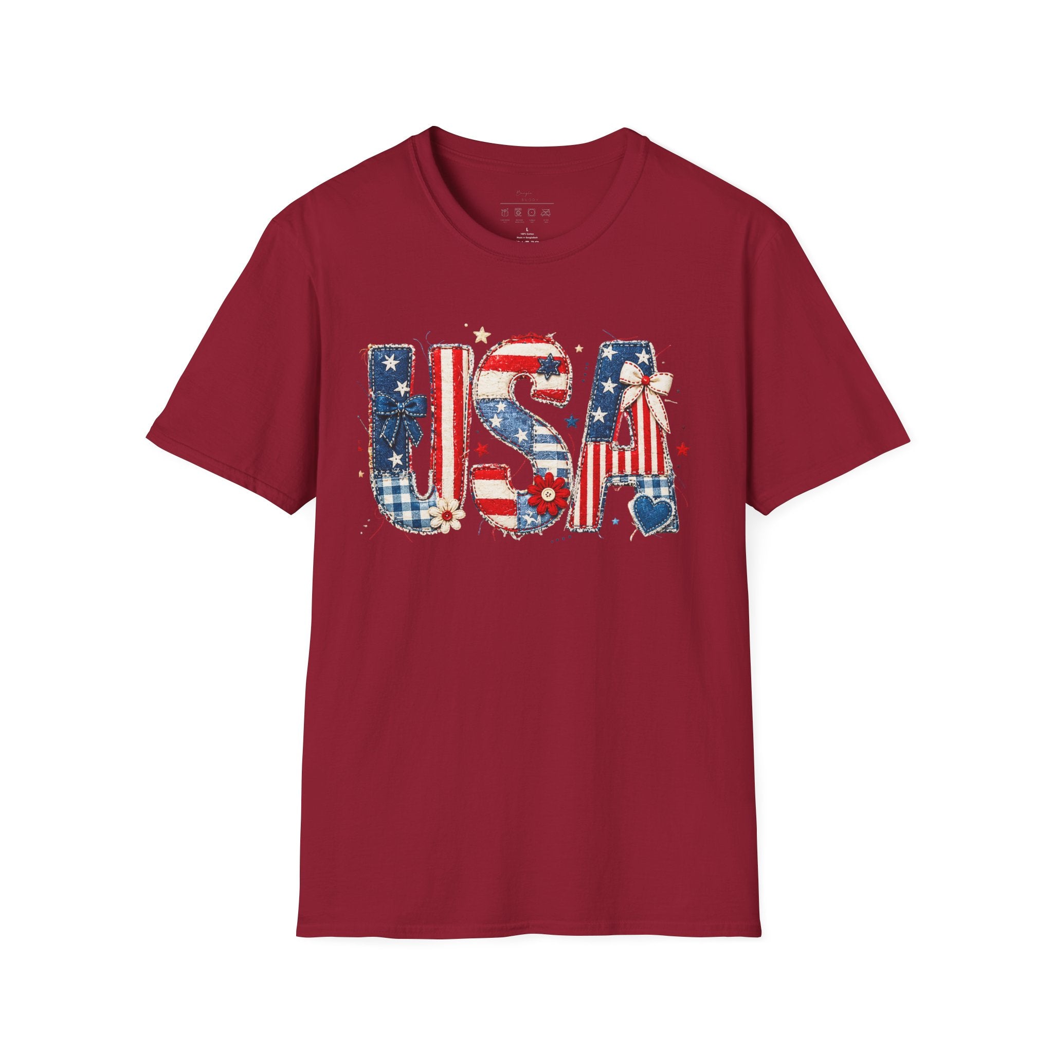 USA Patriotic T-Shirt — Red White Blue Americana Graphic Tee