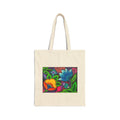 Ricksaw Art Canvas Tote Bag — Vibrant Hand-Painted Bloom Market Tote