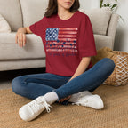 American Flag Palm Trees T-Shirt — “250 Years of Freedom” Patriotic Tee