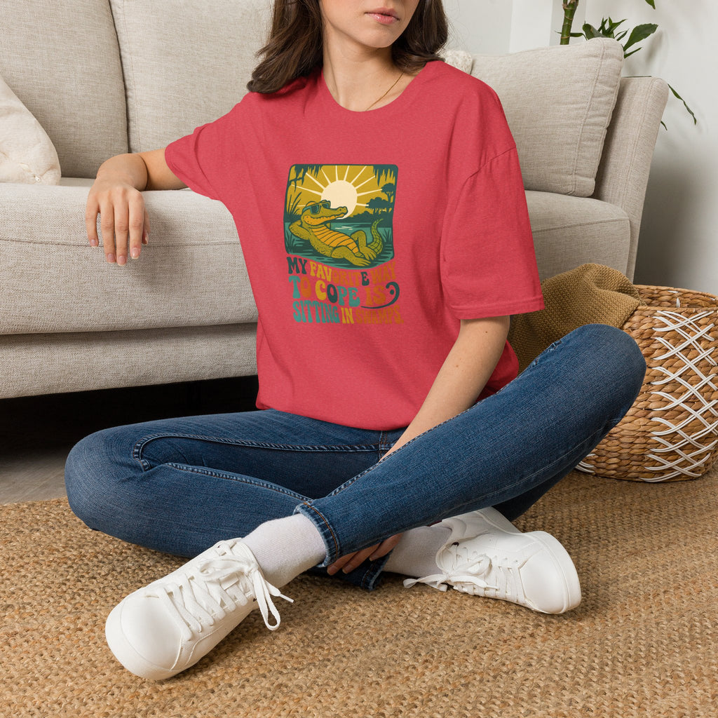 Alligator lounging in swamp T-Shirt