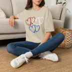 Patriotic Red White & Blue Heart T-Shirt