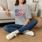 American Flag Palm Trees T-Shirt — “250 Years of Freedom” Patriotic Tee