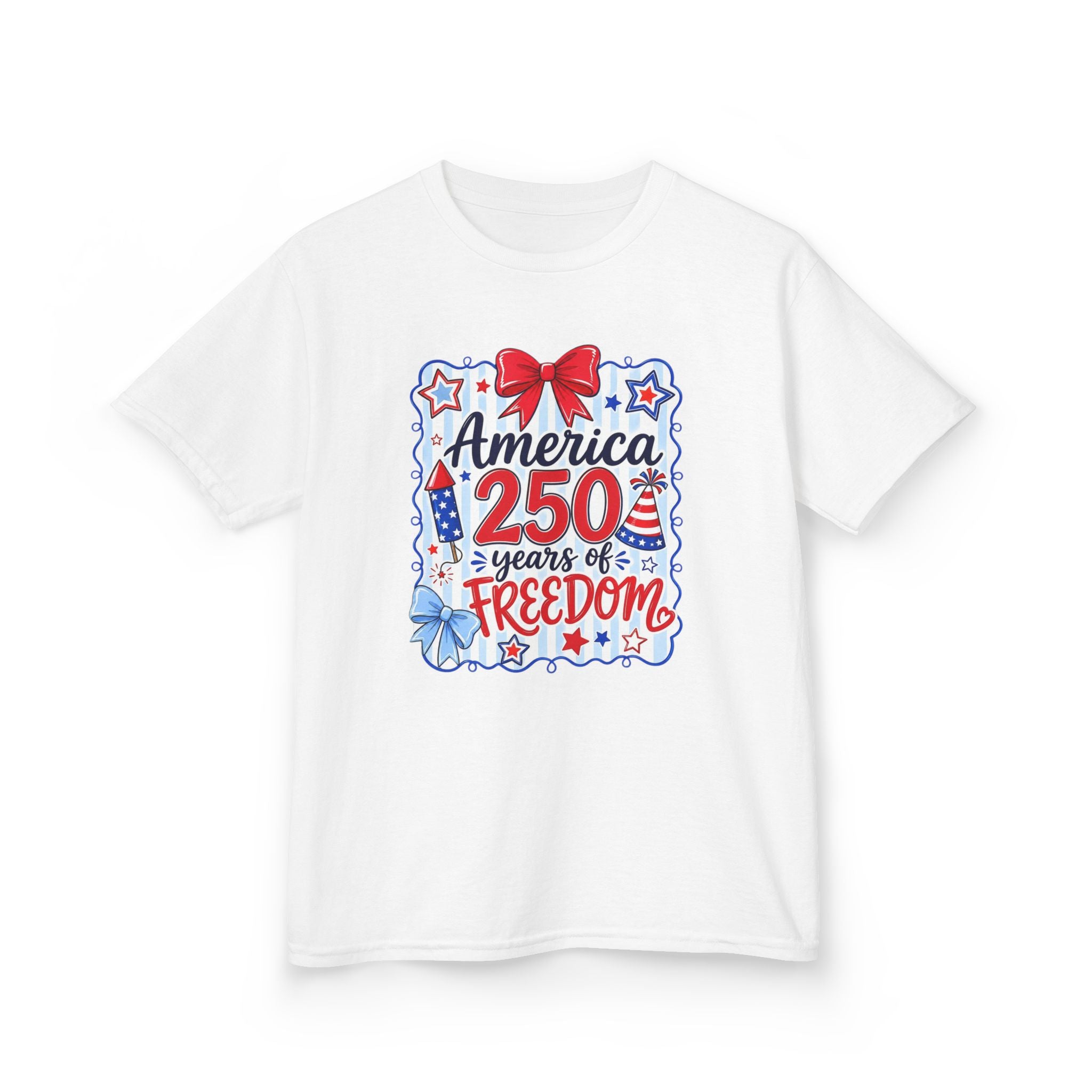 Youth, Kids Tee — "America 250 Years of Freedom"