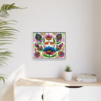 Framed Dhaka Rickshaw Folk Art Canvas