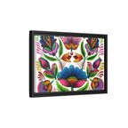 Framed Dhaka Rickshaw Folk Art Canvas