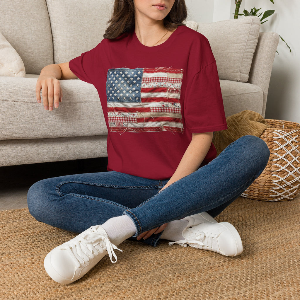 Distressed American Flag T‑Shirt