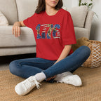1776 Patriotic T-Shirt — American Flag & Camouflage Vintage Independence Tee