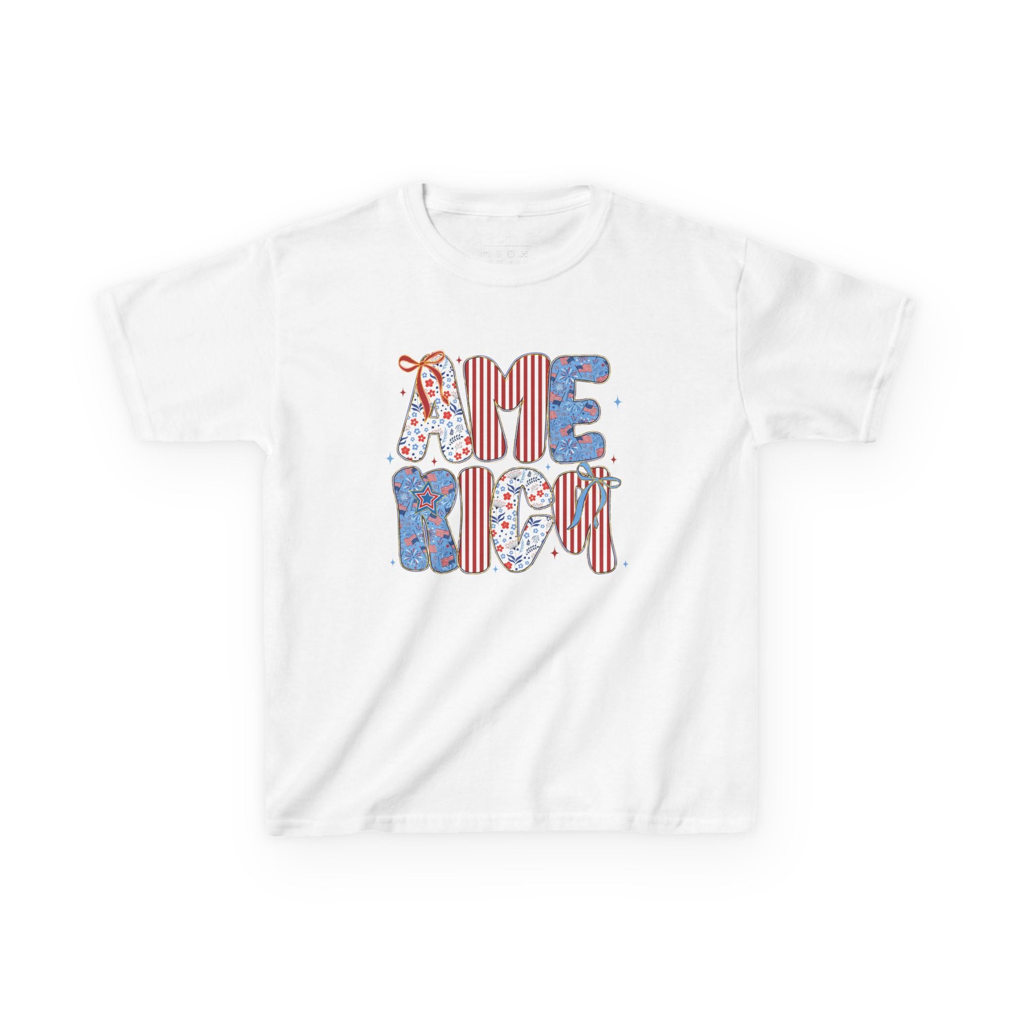Youth, America Kid’s Tee — Patriotic Red White Blue Graphic