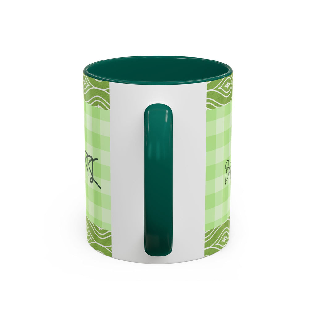 Best Abbu Mug — Green Plaid