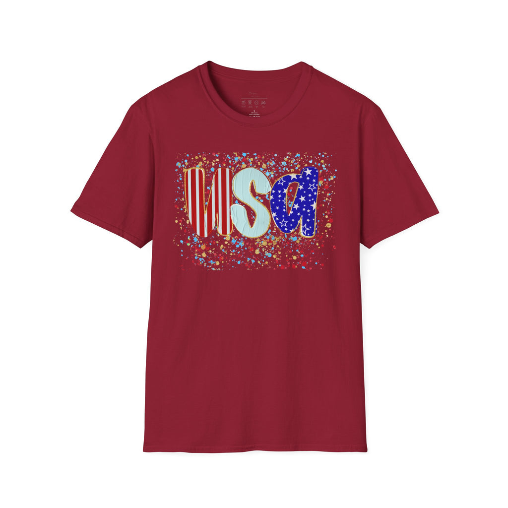 USA Patriotic T-Shirt — Red White & Blue Fourth of July Tee