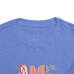 Toddler Tee America   — Patriotic Red White Blue Kids Shirt
