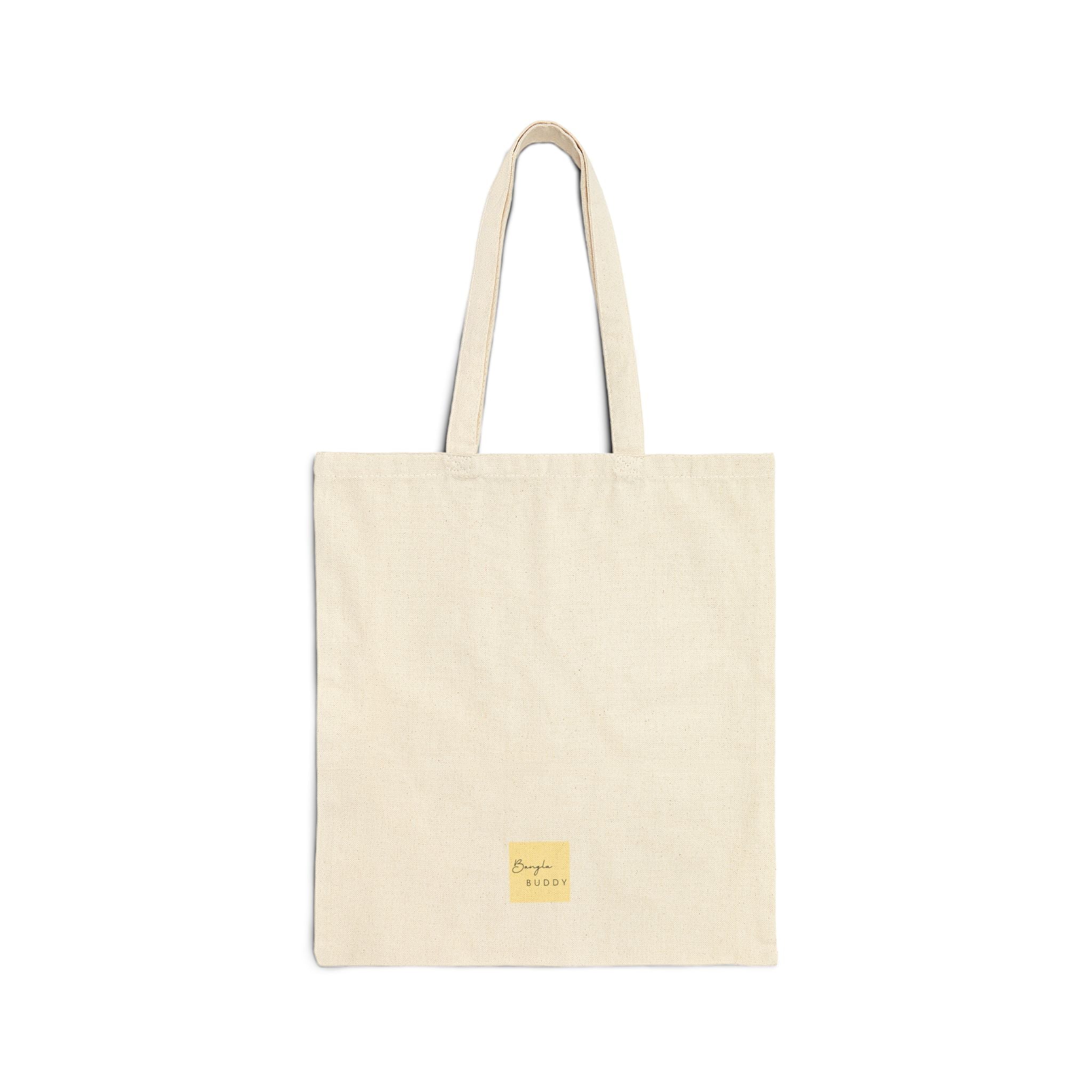 Ricksaw Art Canvas Tote — Colorful Tulip & Rose Market Bag