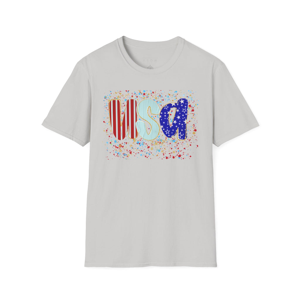 USA Patriotic T-Shirt — Red White & Blue Fourth of July Tee