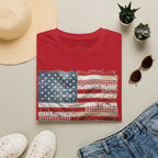 Distressed American Flag T‑Shirt — Vintage USA Patriotic Tee for 4th of July