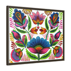 Framed Dhaka Rickshaw Folk Art Canvas