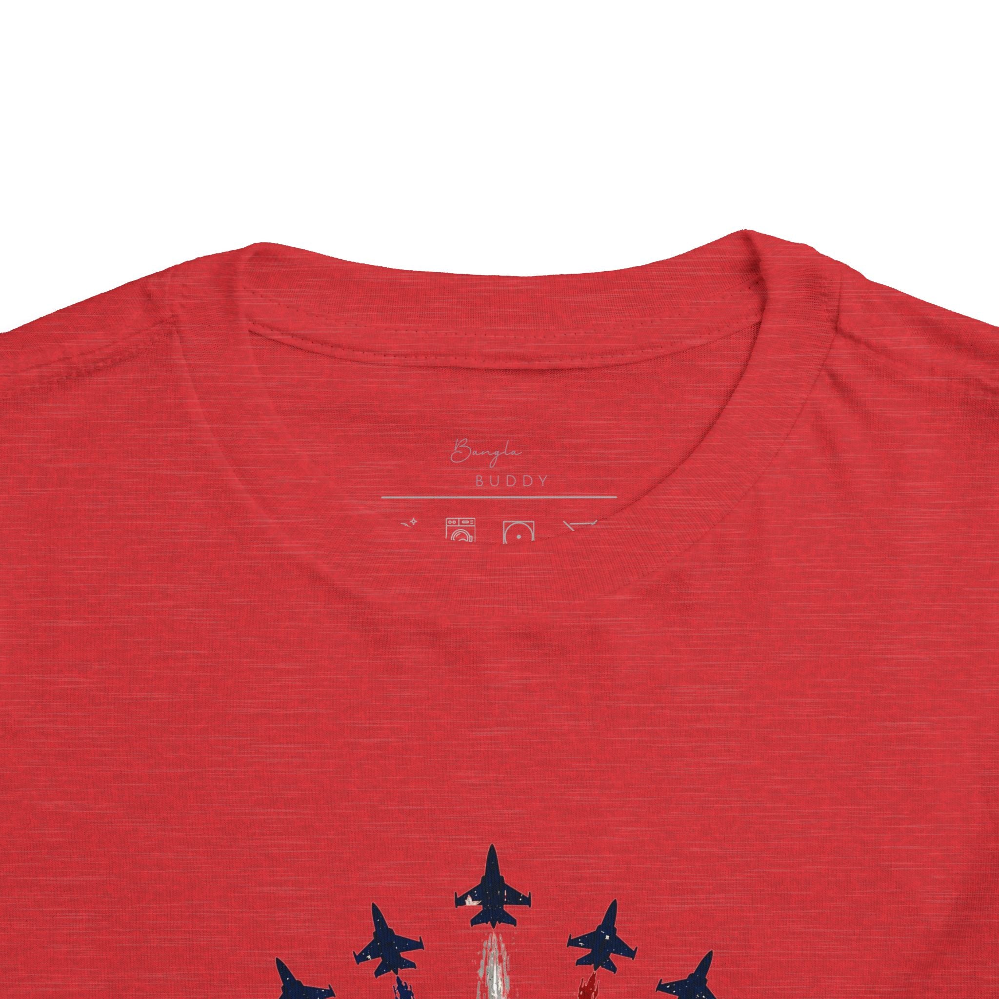 Toddler Tee - Patriotic American Flag Jet Spray Design (Fourth of July)