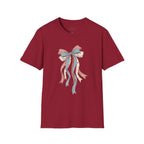 Bow Ribbon T-Shirt — Vintage Americana Floral & Gingham Bow Tee