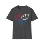 Patriotic Red White & Blue Heart T-Shirt