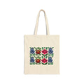 Ricksaw Art Canvas Tote — Colorful Tulip & Rose Market Bag