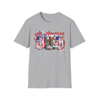 All American Dad T-Shirt — Patriotic Flag Boots Graphic Tee for Father's Day & 4th of July