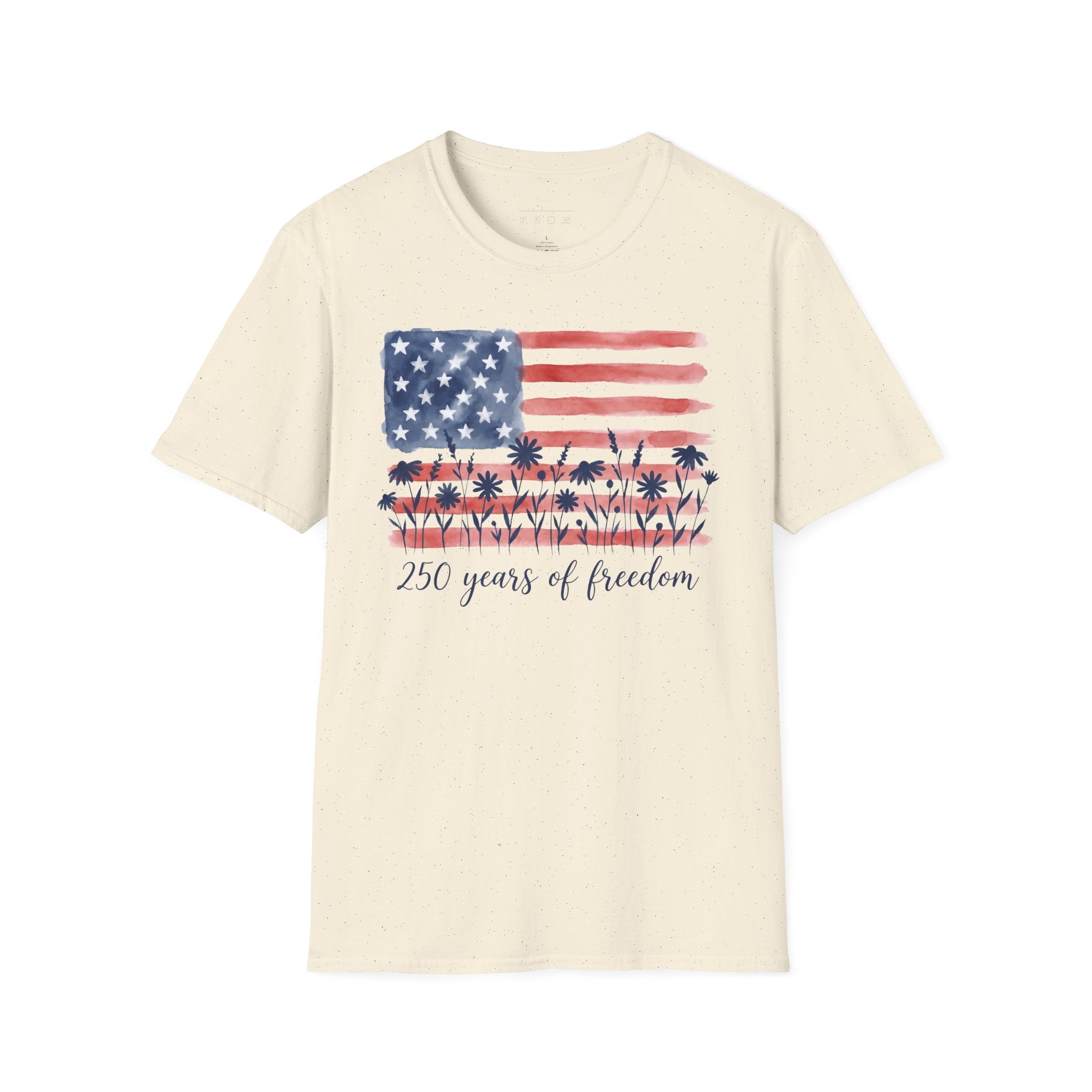 American Flag Palm Trees T-Shirt — “250 Years of Freedom” Patriotic Tee