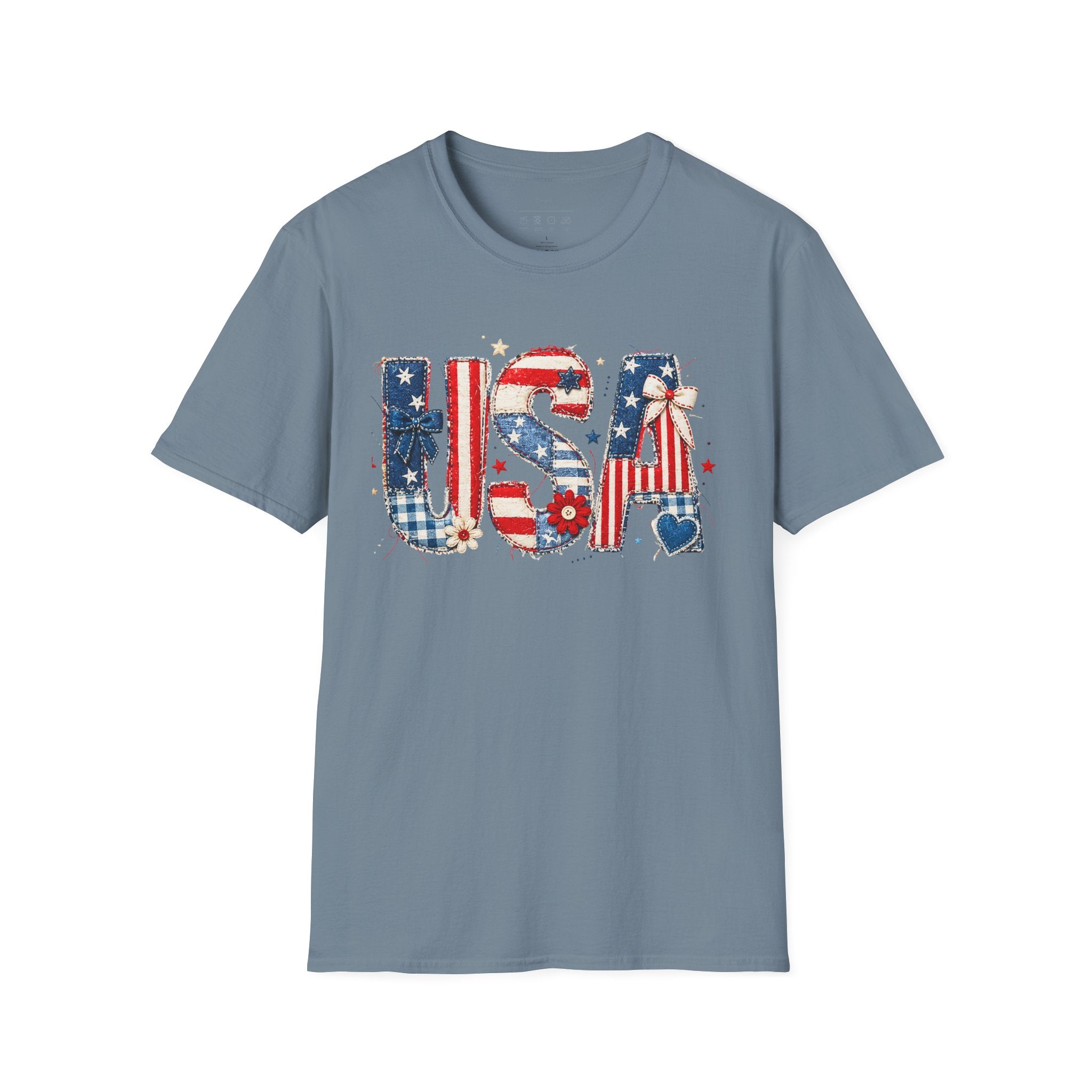 USA Patriotic T-Shirt — Red White Blue Americana Graphic Tee