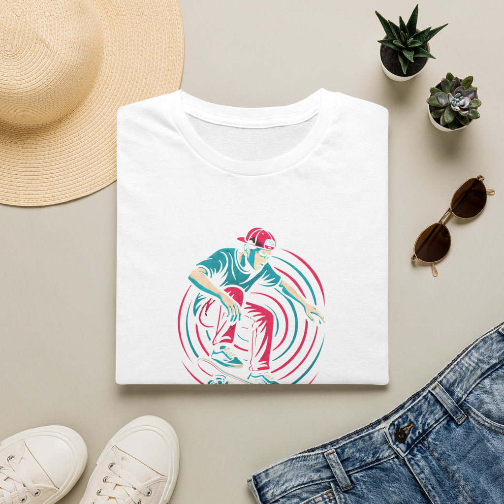 Skateboarder performing trick T-Shirt