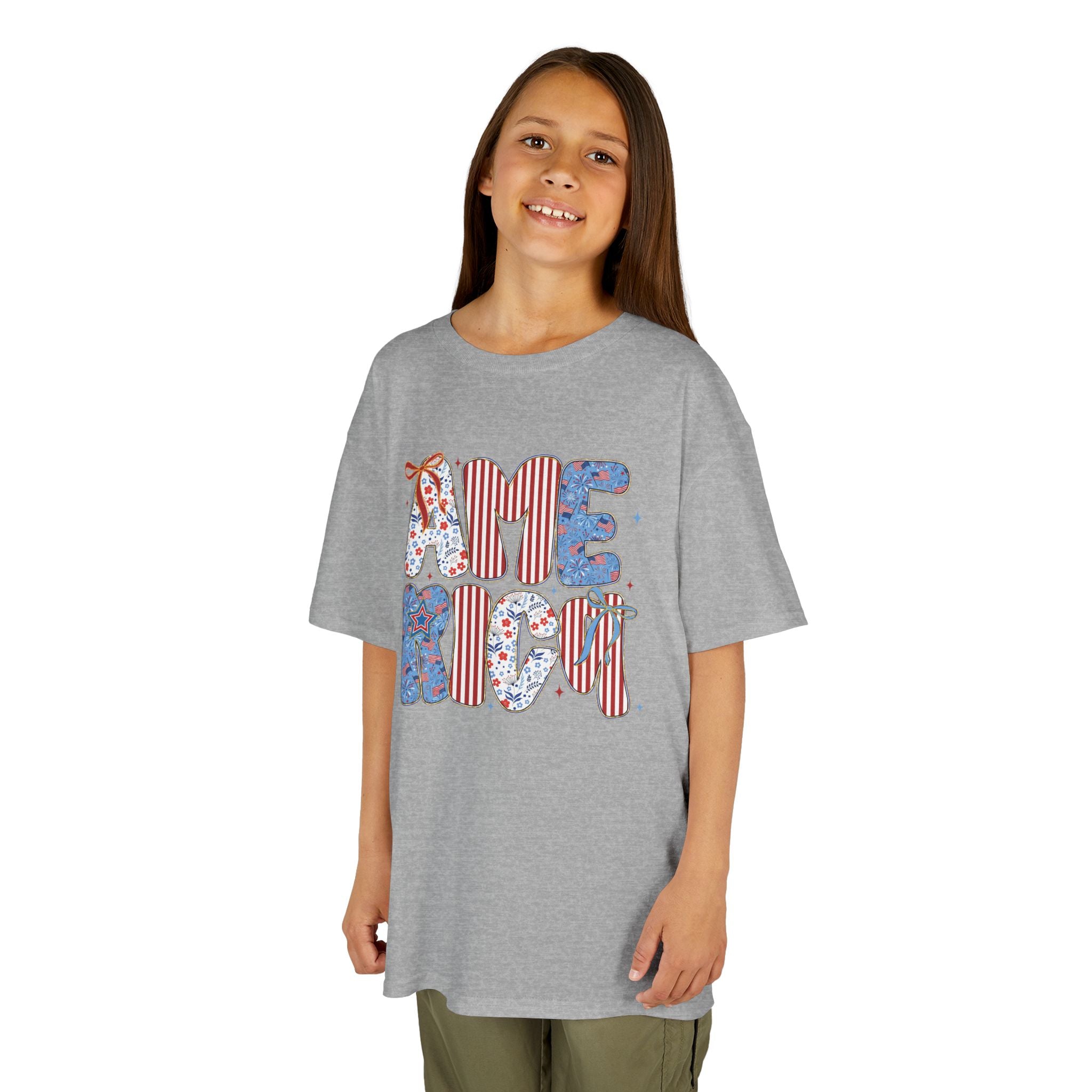Youth, America Kid’s Tee — Patriotic Red White Blue Graphic