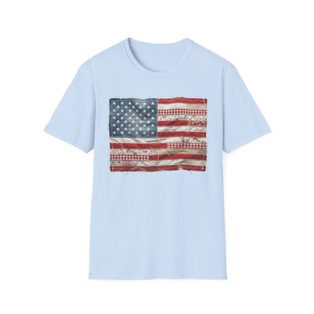 Distressed American Flag T‑Shirt