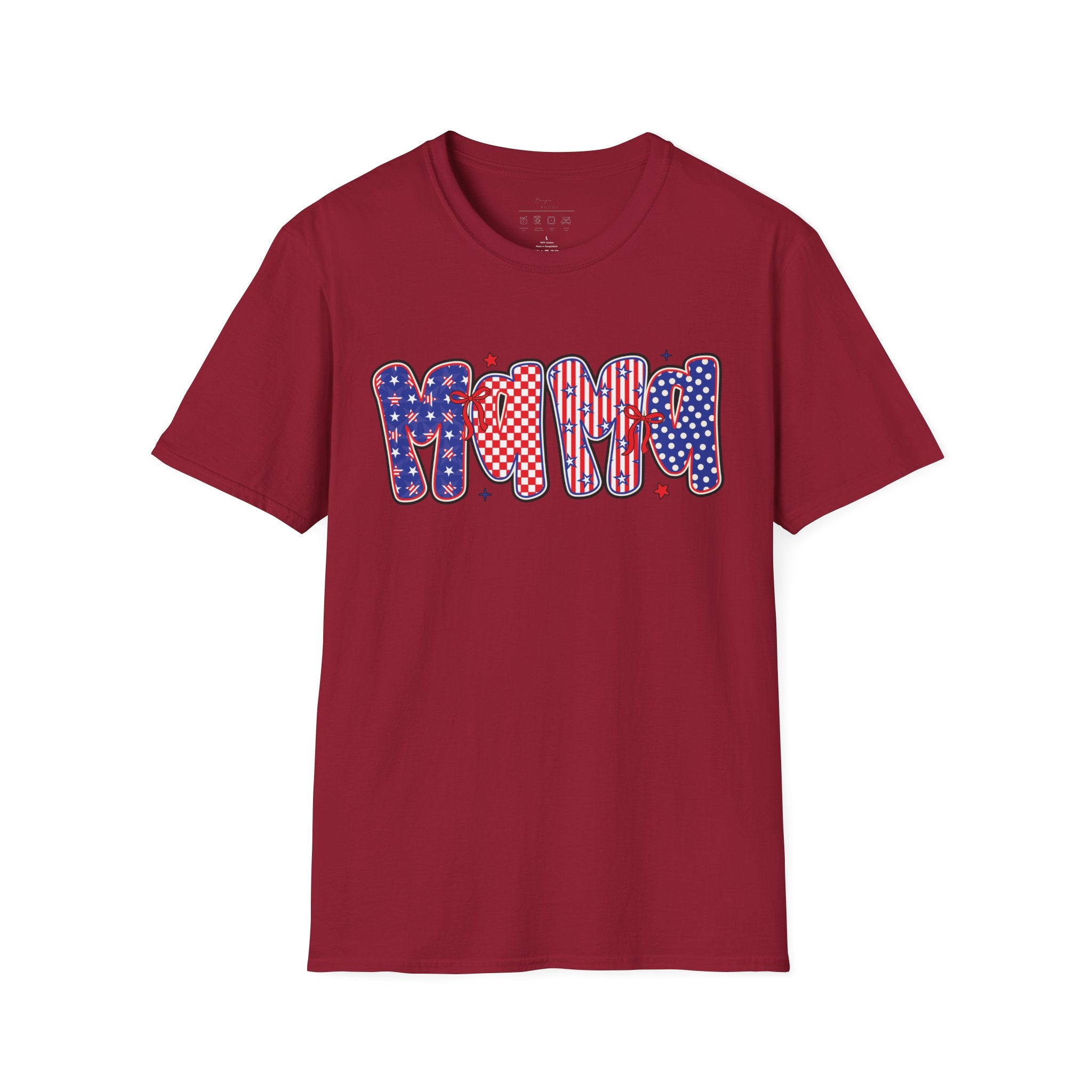 Mama Patriotic American Flag T-Shirt — Fourth of July Mom Tee