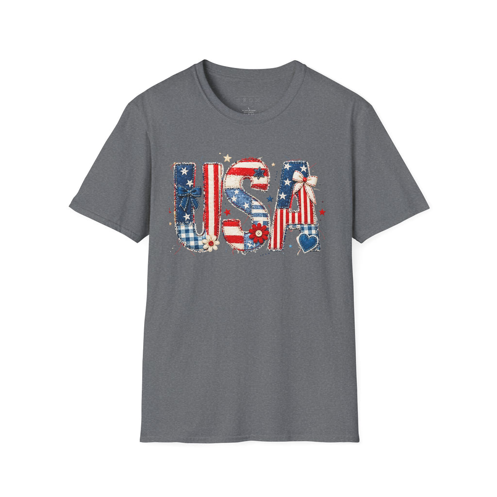 USA Patriotic T-Shirt — Red White Blue Americana Graphic Tee
