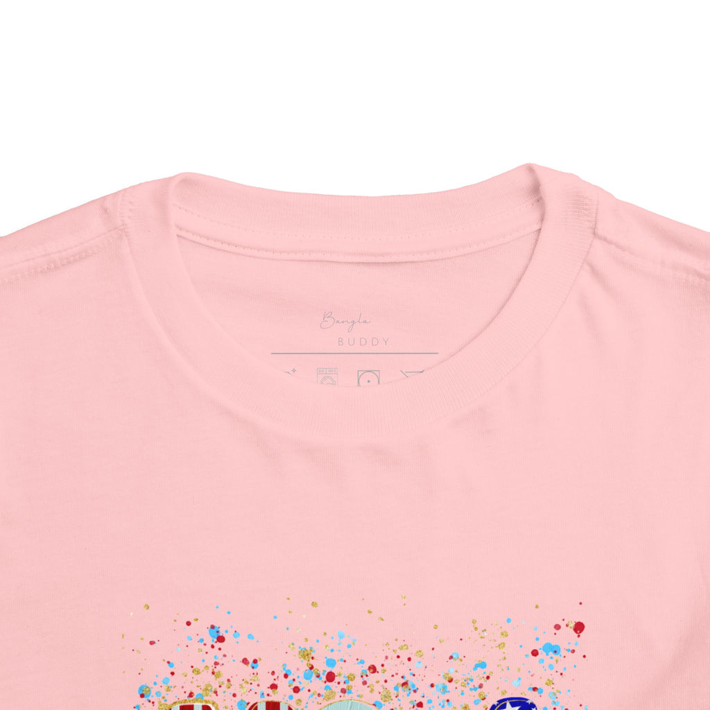 Toddler USA Flag Confetti Tee